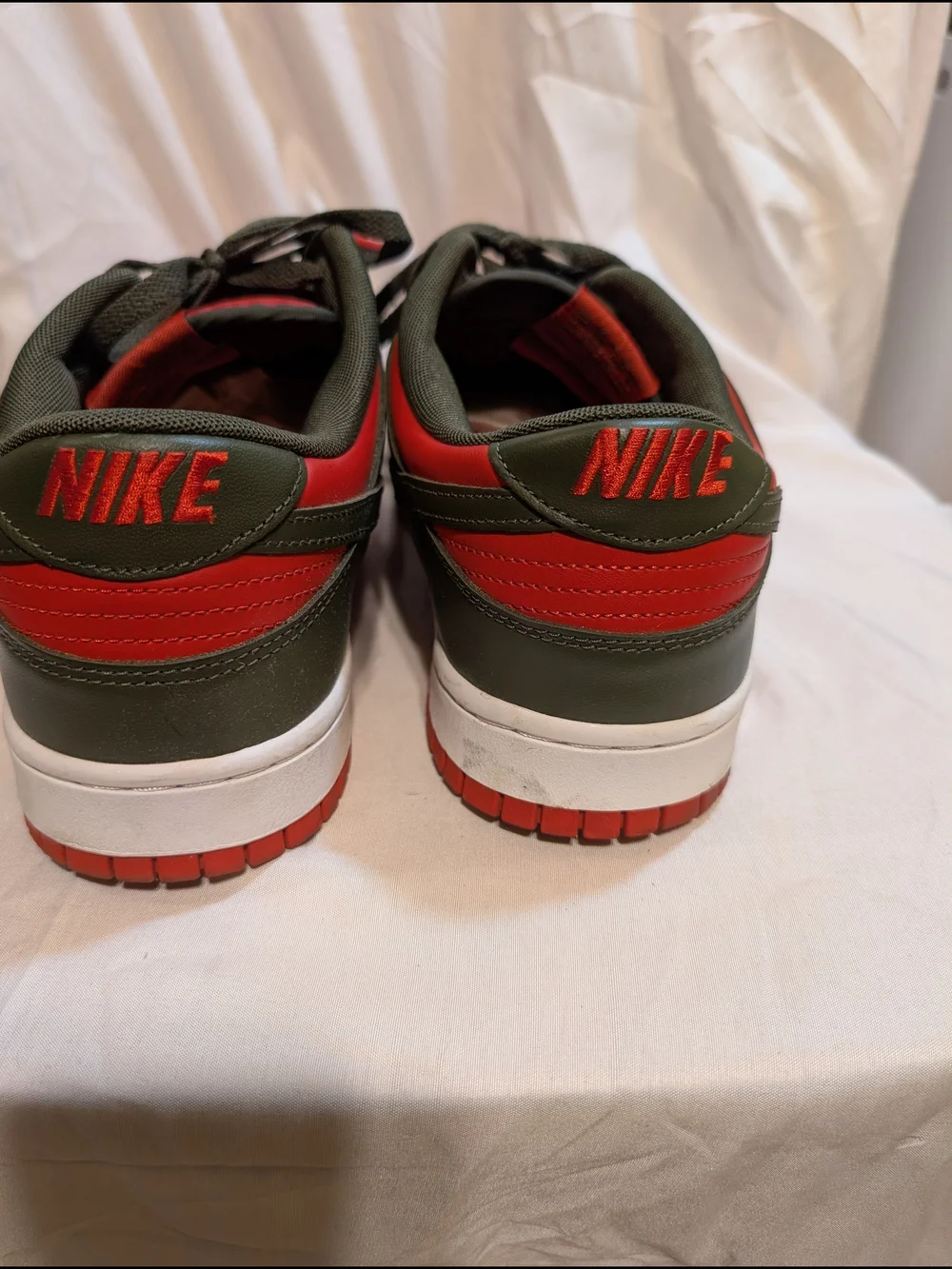 Nike Men's Dunk Low Cargo Khaki/Mystic Red Low-Top Sneakers